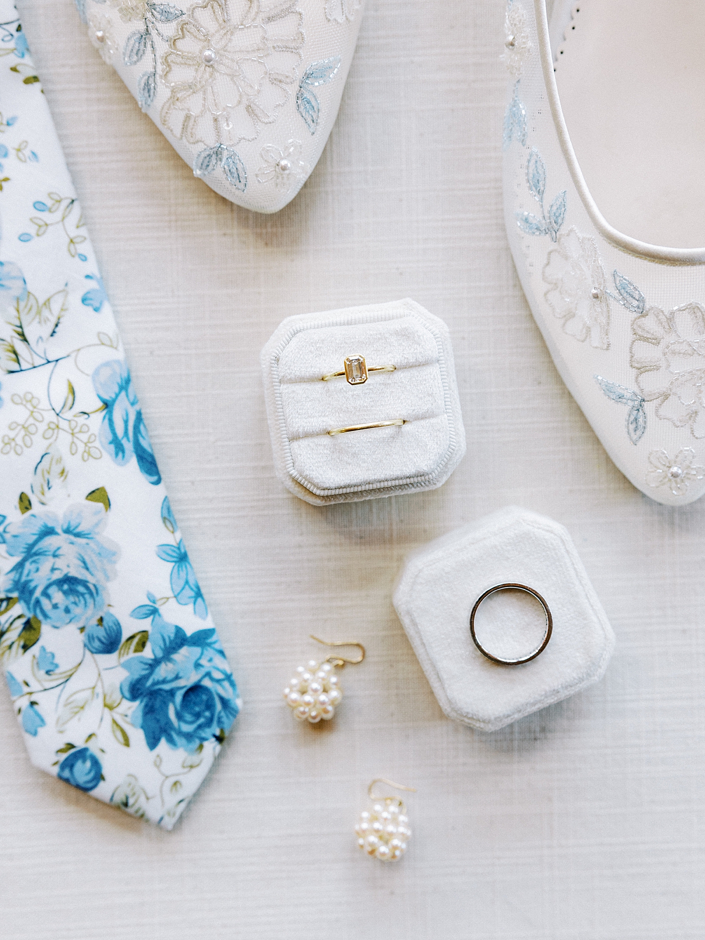 Bride's details styled with her shoes | Photo by Diane Sotero Photography