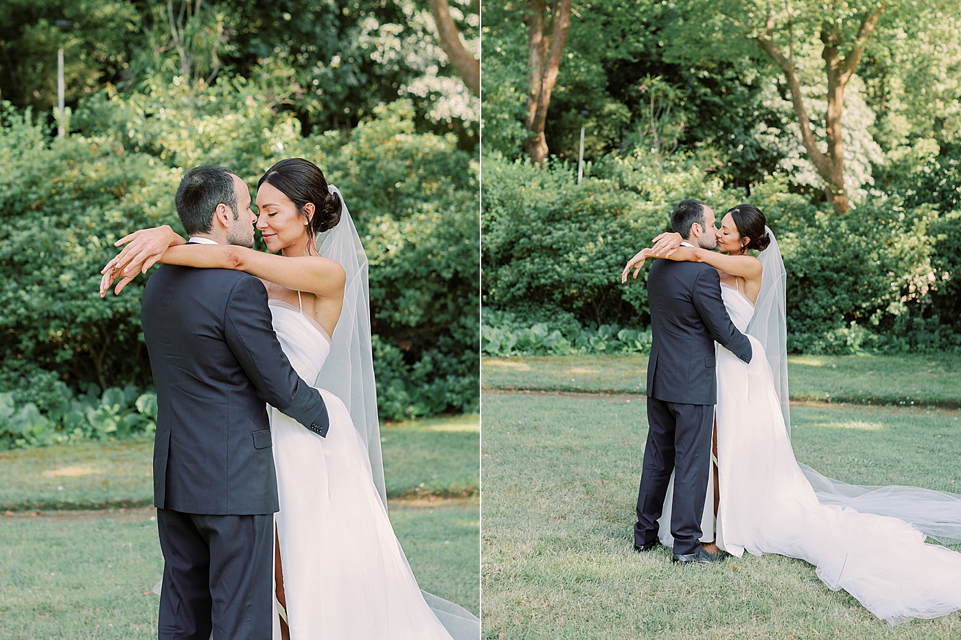 Bride and groom kissing | Image by Diane Sotero Photography